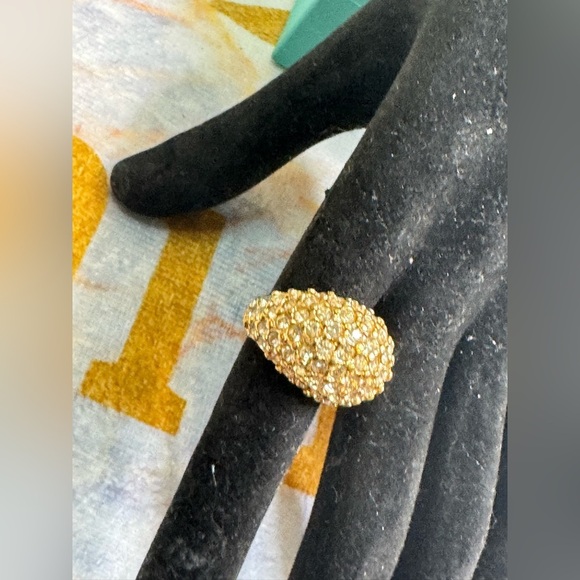 vintage Jewelry - Vintage Pave Dome Ring 18KHGE